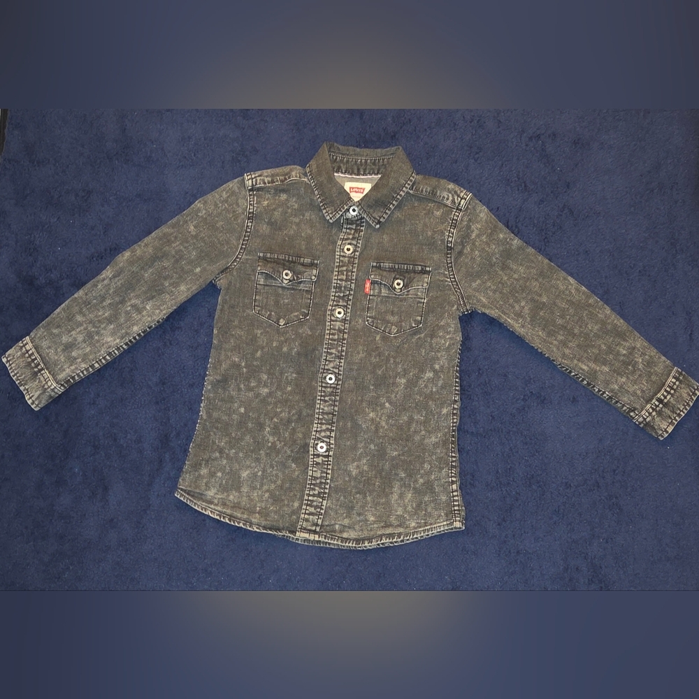 Levi's Boys Western Denim Button-Up Shirt